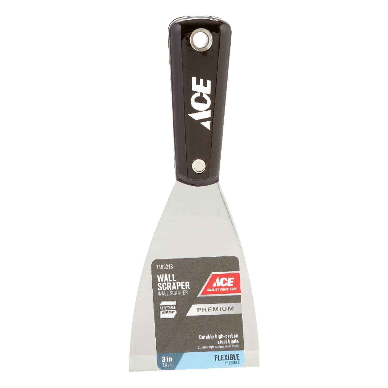 Ace 3 in. W Carbon Steel Flexible Wall Scraper Ace Hardware