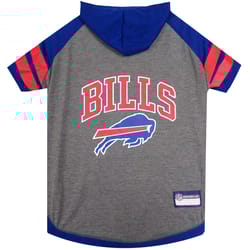 Pets First Gray/Blue Buffalo Bills Dog Hoodie Small