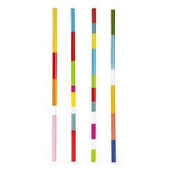 Kikkerland Assorted Plastic Reusable Straws