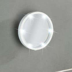 Wenko Wandspiegel 5.1 in. H X 5.1 in. W LED Round Wall Mirror White