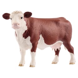 Schleich Farm World Hereford Cow Toy Brown/White