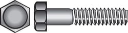 HILLMAN 1/4 in. D X 2 in. L Zinc Plated Steel Hex Bolt 100 pk