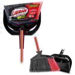 Libman High Power 13.75 in. W Stiff Recycled Plastic Broom with Dustpan