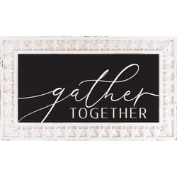 P. Graham Dunn 14 in. H X 0.75 in. W X 24 in. L Black/White MDF Gather Together Framed Art