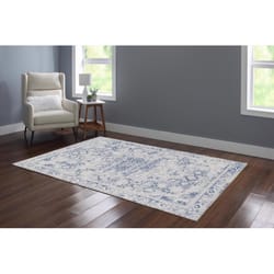 Linon Home Decor Donnalin 7 ft. W X 5 ft. L Gray/Ivory Washable Polyester Area Rug