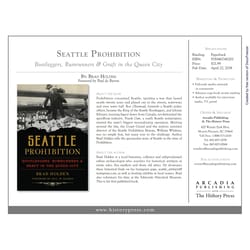 Arcadia Publishing Seattle Prohibition History Book