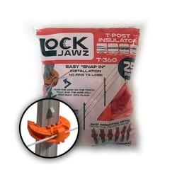 LockJawz T-Post Fence Insulator Orange