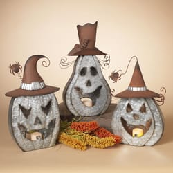 Gerson 18 in. Halloween Pumpkin Luminary Halloween Decor