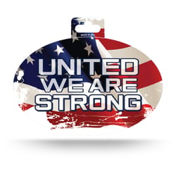 Rico United State Patriotic Multicolored United We are Strong Oval Sticker 1 pk