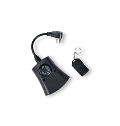 Woods Outdoor 3 Outlet Photocell Timer 125 V Black