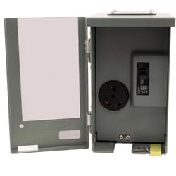 Connecticut Electric 30 amps 120/240 V 1 space 30 amps Power Outlet Box