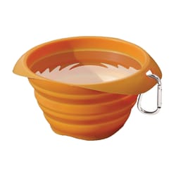Kurgo Orange Collaps PVC 24 oz Pet Bowl For All Pets
