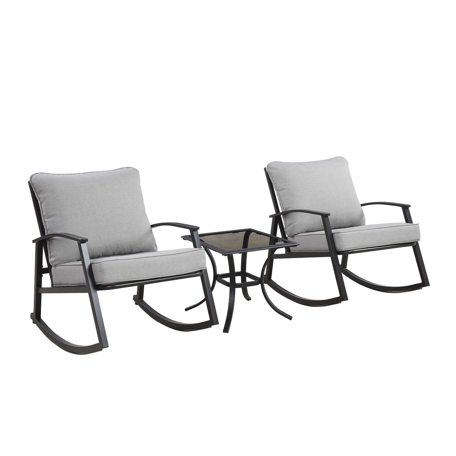 Living Accents Burlington 3 pc Black Steel Bistro Set Living Accents Burlington 3 pc Black Steel Bistro Set