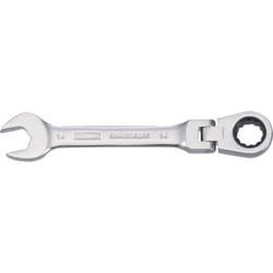 DeWalt 14 mm X 14 mm 12 Point Metric Flex Head Combination Wrench 6.28 in. L 1 pc