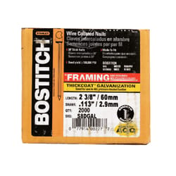 Bostitch 2-3/8 in. L Angled Strip Galvanized Nails 28 deg 2000 pk