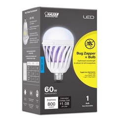 Feit A19 E26 (Medium) LED Bug Zapper Bulb Daylight 60 Watt Equivalence 1 pk