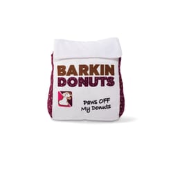 Pet Shop by Fringe Studio Wagsdale White Plush Barking Donuts Bag Dog Toy 1 pk