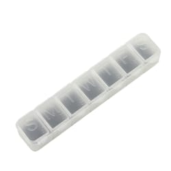 Chef Craft White Plastic Pill Organizer