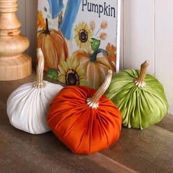 Glitzhome 6 in. Pumpkins Fall Decor