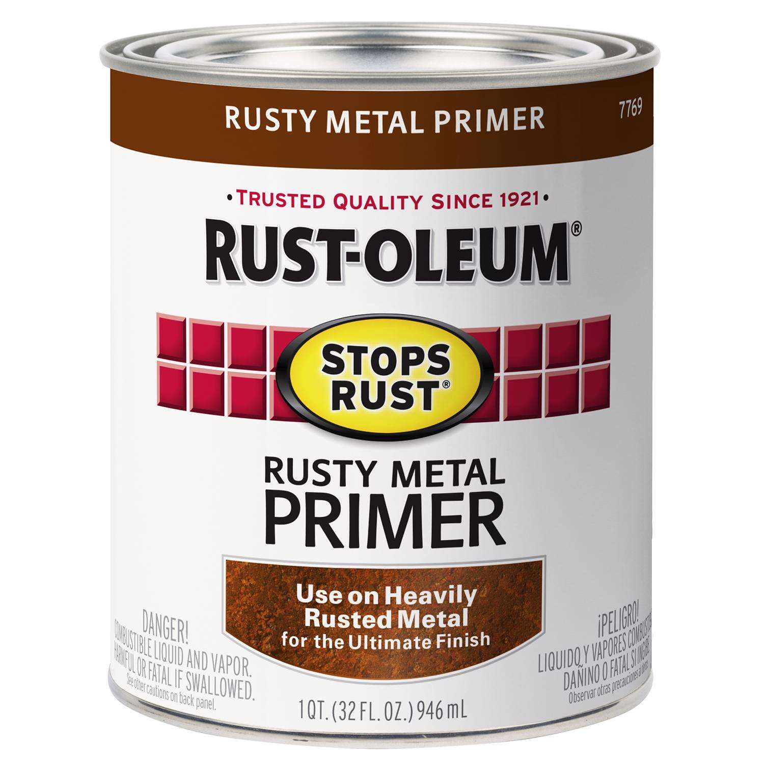 Rust-Oleum Stops Rust Brown Oil-Based Alkyd Primer 1 qt - Ace Hardware
