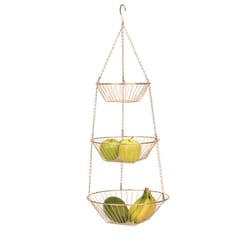 RSVP International Endurance Copper 3-Tier Hanging Basket