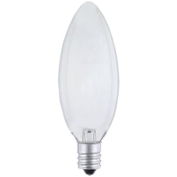 Westinghouse 40 W BA9.5 Decorative Incandescent Bulb E12 (Candelabra) White 2 pk