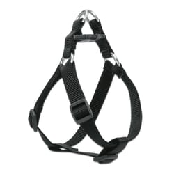 LupinePet Basic Solids Black Black Nylon Dog Harness