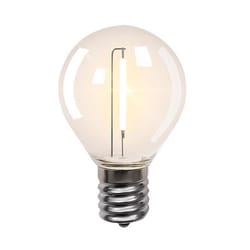 Belle Luci Holiday Bright Lights G40 Single Filament LED Replacement Bulb Warm White 2 in. 25 lights