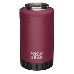 Wyld Gear 12 oz Double Wall Vacuum Insulated Maroon BPA Free Multi-Can