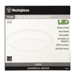Westinghouse White 5.5 in. W Steel LED Canless Recessed Downlight 15 W