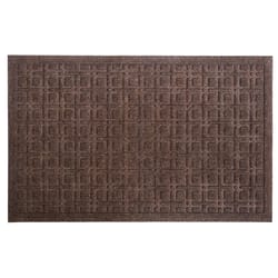 Entryways 22 in. W X 35 in. L Brown Lattice Polypropylene Door Mat