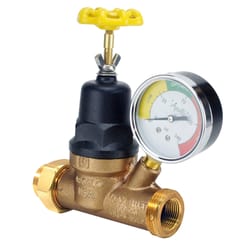 Apollo 3/4 in. FNPT Bronze Water Pressure Regulator with Gauge