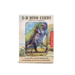 Kikkerland 3D Dino Playing Cards Multicolored