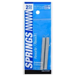 HILLMAN 3 in. L X 5/16 in. D Extension Spring 2 pk