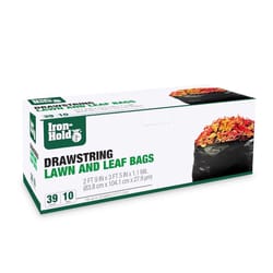 Iron-Hold 39 gal Lawn & Leaf Bags Drawstring 10 pk