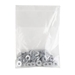 HILLMAN Zinc-Plated Steel .138 in. SAE Flat Washer 100 pk