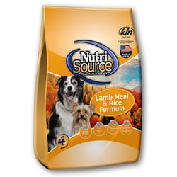 NutriSource All Ages Lamb Meal and Rice Cubes Dog Food 26 lb
