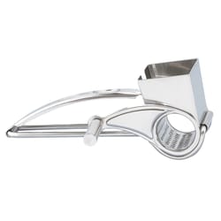 Fante's Silver Stainless Steel Papa Francesco's Rotary Cheese Grater