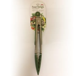 Culinary Elements Green Silicone/Stainless Steel Food Tongs