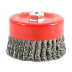 Forney 6 in. D X 5/8 in. Knotted Steel Cup Brush 6500 rpm 1 pc