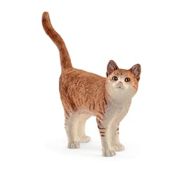 Schleich Farm World Cat Toy Brown/White