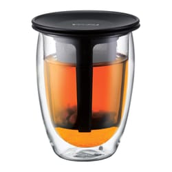 Bodum 12 oz Black/Clear Tea Mug/Infuser