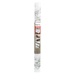 Duck EasyLiner 15 ft. L X 20 in. W White Marble Self-Adhesive Solid Liner