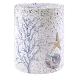 Avanti Linens Coastal Terrazzo 64 oz Multicolored Plastic Wastebasket