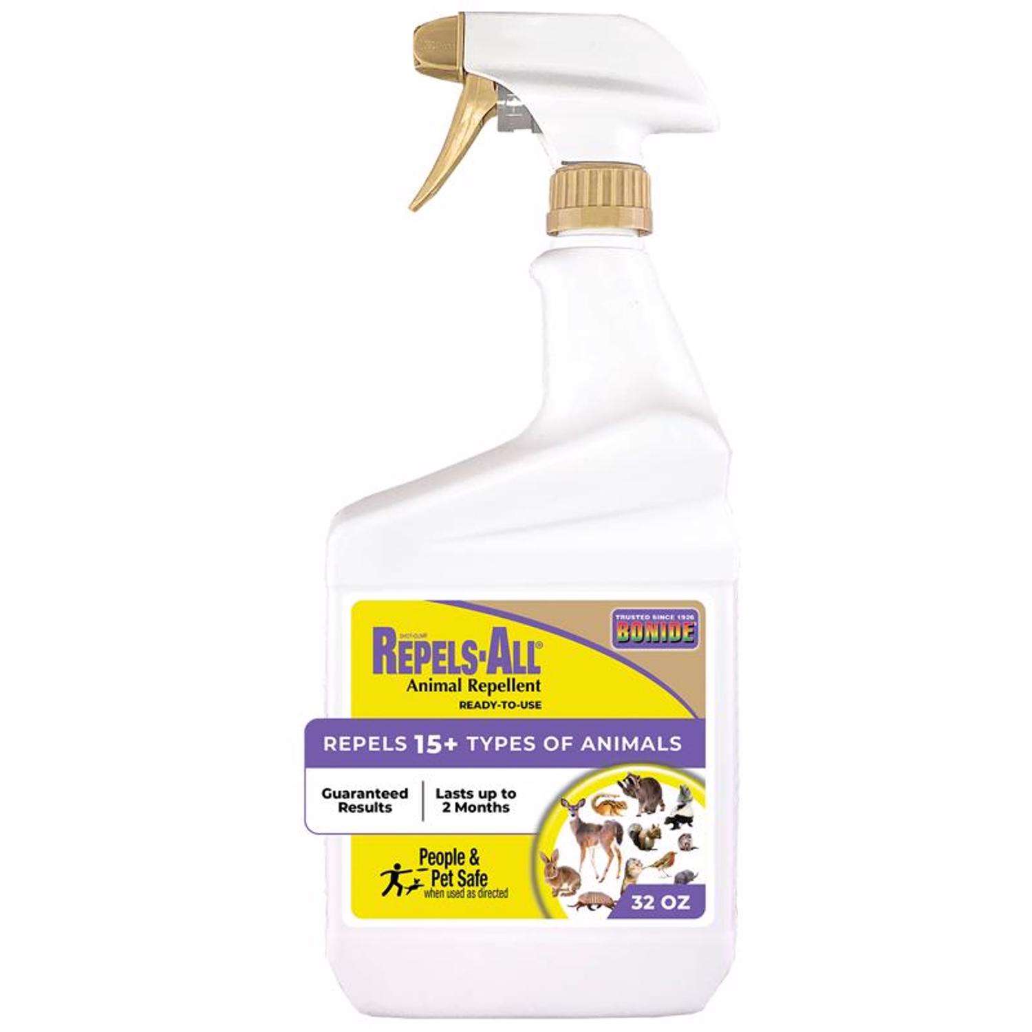 Bonide RepelsAll Animal Repellent Spray For Most Animal Types 32 oz