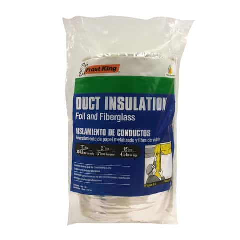 Frost King 2 in. W X 30 ft. L 2.0 Reflective Fiberglass Pipe Insulation Wrap  Roll 5 sq ft - Ace Hardware