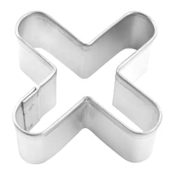 R&M International Corp 1 in. W X 1 in. L Mini X Cookie Cutter Silver 1 pc