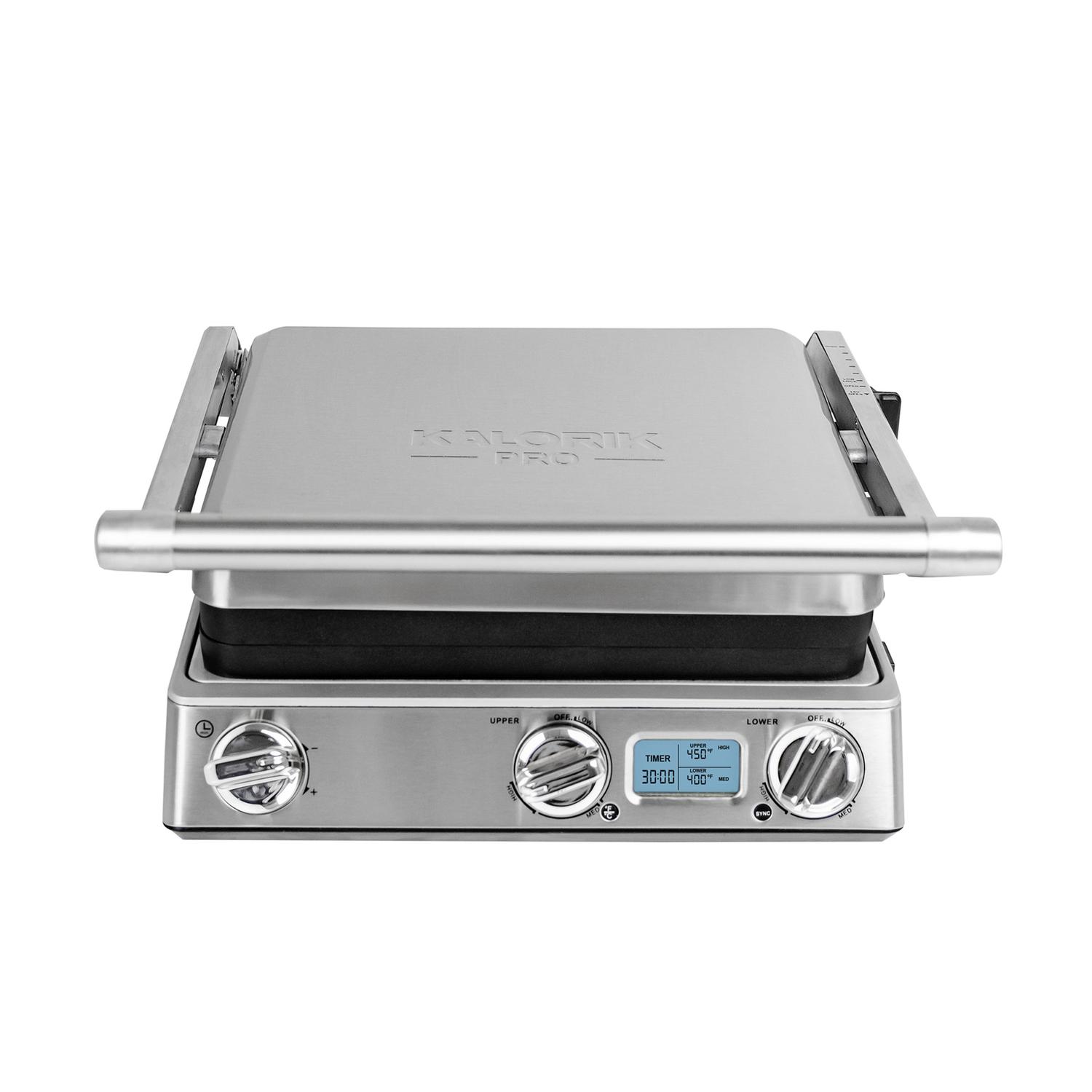 Kalorik Eat Smart Silver Stainless Steel Nonstick Surface Indoor Grill 200 sq in Mfr FHG 43302 SS Ace Hardware