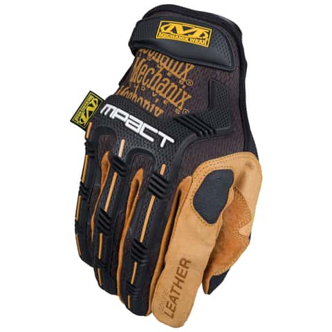 Mechanix Wear Mechanics Gloves, L, Brown, Leather, Form-Fitting Trek Dry(R)  LFF-75-010