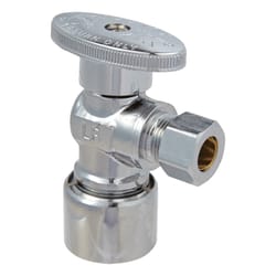 Ace Push Fit T Compression Brass Angle Stop Valve